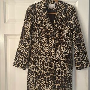 Linea by Louis Dell’Olio Leopard Print Car Coat